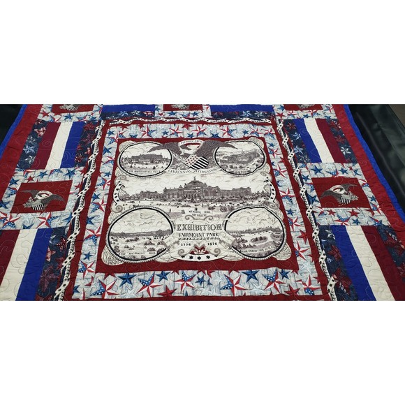 Centennial Quilt 51.5 x 62.5 Double/Full Handmade - Picture 3 of 8